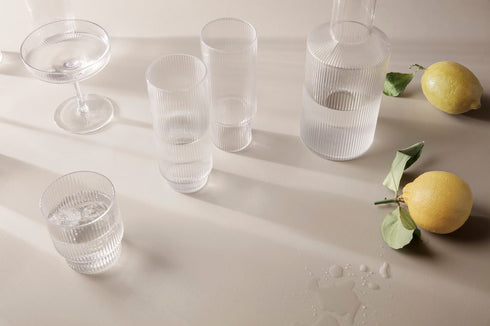 Ripple Drinking Glasses / 4 Pcs
