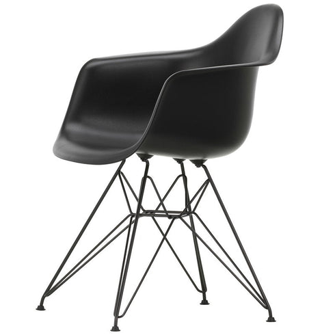 Cadeira de Plástico Eames DAR / Deep Black