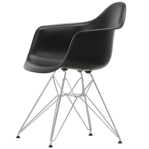 Cadeira de Plástico Eames DAR / Deep Black