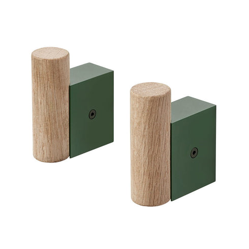 Attach Coat Hook 2 Pcs / Oak
