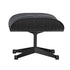 Eames Lounge Otomano / Couro Preto