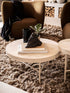 Travertine Side Table / Medium