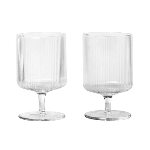 Ripple Wine Glasses / 2 Pcs