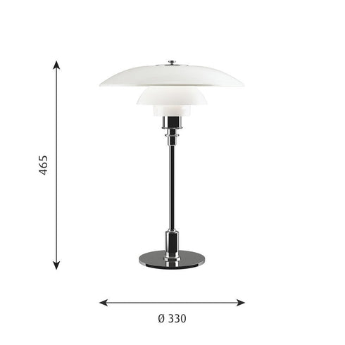 Ph 3 1/2 - 2 1/2 Table Lamp