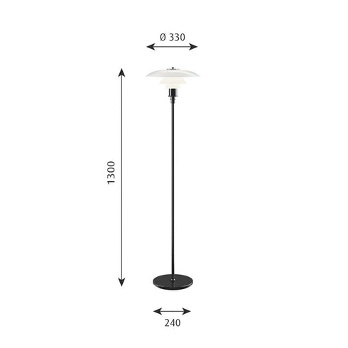 Ph 3 1/2 - 2 1/2 Floor Lamp