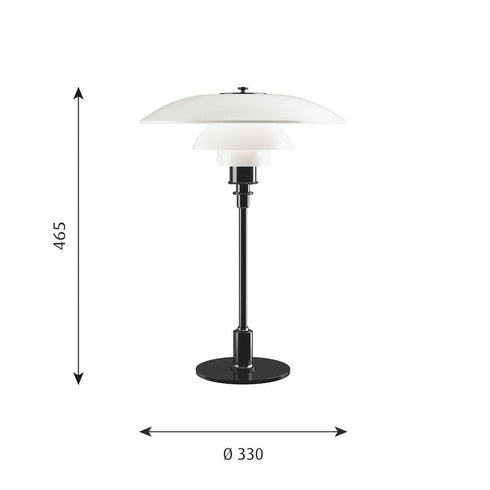 Ph 3 1/2 - 2 1/2 Table Lamp