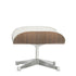 Eames Lounge Otomano / Couro Branco