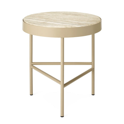 Travertine Side Table / Medium