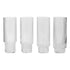 Ripple Long Drink Glasses / 4 Pcs