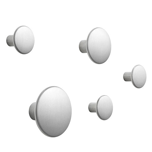 Dots Metal Coat Hooks / Set Of 5