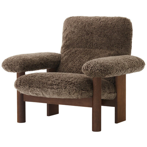 Brasilia Lounge Chair / Dark Stained Oak