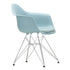 Eames DAR Plastic Armchair / Fabric Seat / Chrome Base