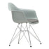 Eames DAR Plastic Armchair / Fabric Seat / Chrome Base