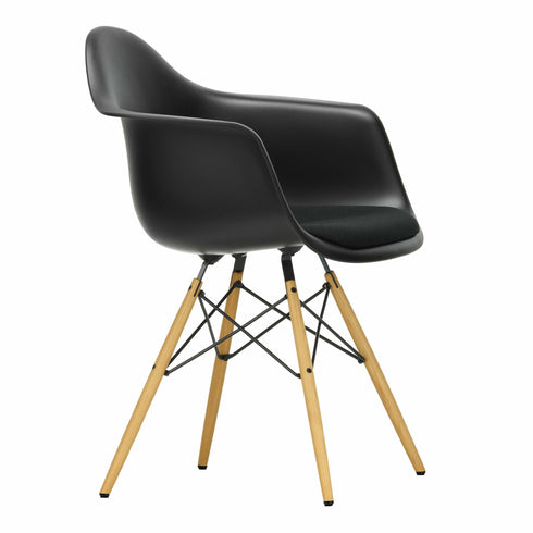 Eames DAW Plastic Armchair / Fabric Seat / Ash Base