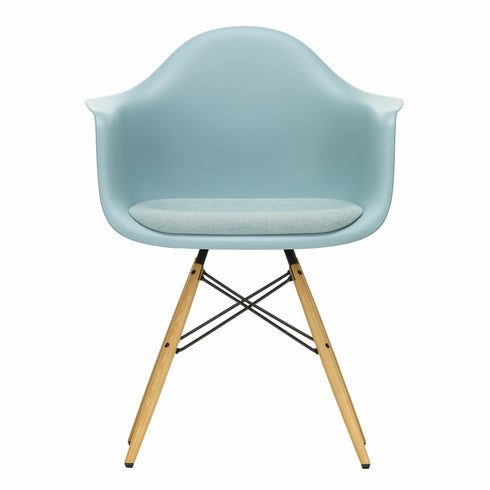 Eames DAW Plastic Armchair / Fabric Seat / Ash Base