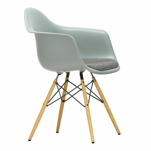 Eames DAW Plastic Armchair / Fabric Seat / Ash Base
