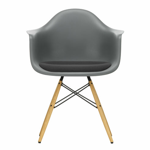 Eames DAW Plastic Armchair / Fabric Seat / Ash Base