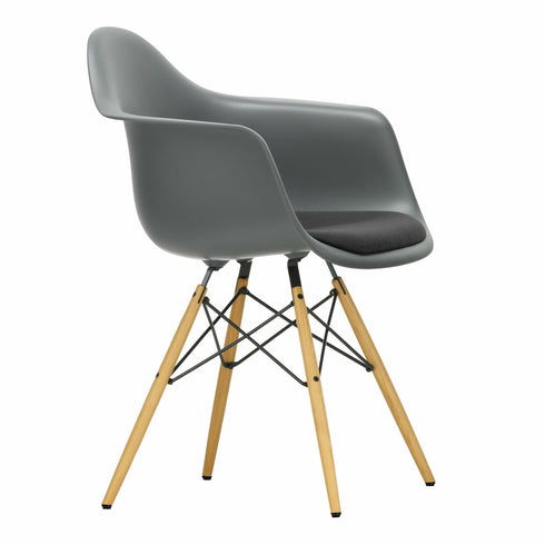 Eames DAW Plastic Armchair / Fabric Seat / Ash Base