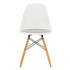 DSW Plastic Eames Chair / Fabric Seat / Maple Base