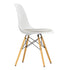 DSW Plastic Eames Chair / Fabric Seat / Maple Base
