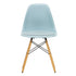 DSW Plastic Eames Chair / Fabric Seat / Maple Base