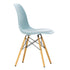 DSW Plastic Eames Chair / Fabric Seat / Maple Base