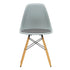 DSW Plastic Eames Chair / Fabric Seat / Maple Base