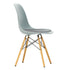 DSW Plastic Eames Chair / Fabric Seat / Maple Base