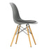 DSW Plastic Eames Chair / Fabric Seat / Maple Base