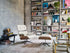 Eames Lounge Otomano / Couro Branco