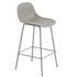 Fiber Counter Stool 65cm / Tube Base / Backrest