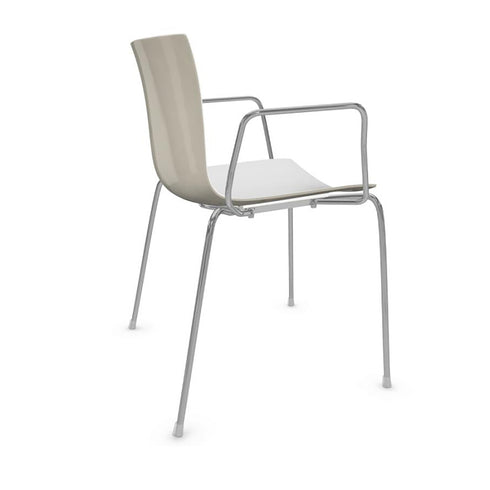Catifa 46 0251 Armchair Bicoloured Frame Chrome