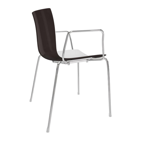 Catifa 46 0251 Armchair Bicoloured Frame Chrome