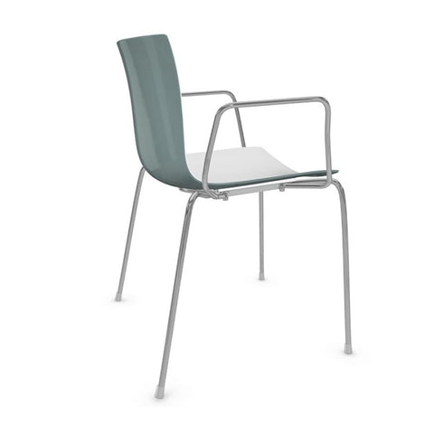 Catifa 46 0251 Armchair Bicoloured Frame Chrome