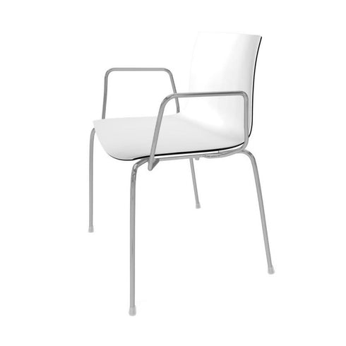 Catifa 46 0251 Armchair Bicoloured Frame Chrome