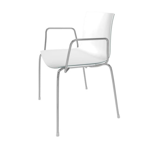 Catifa 46 0251 Armchair Bicoloured Frame Chrome