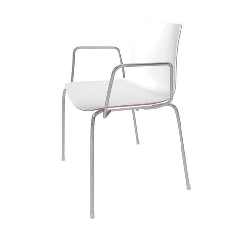 Catifa 46 0251 Armchair Bicoloured Frame Chrome