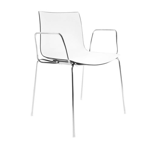 Catifa 46 0251 Armchair Bicoloured Frame Chrome