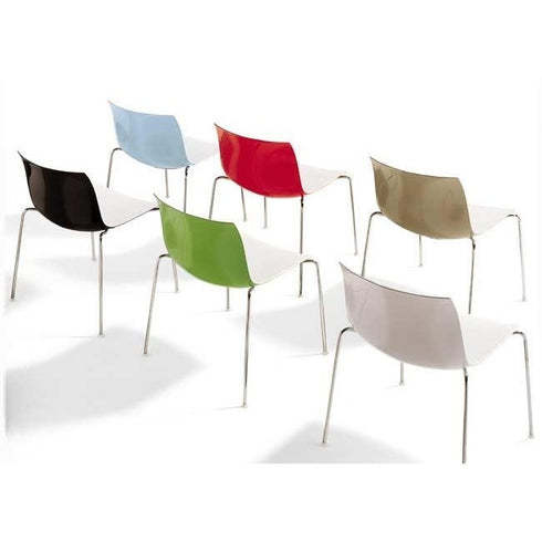 Catifa 46 0251 Chair Bicoloured Frame Chrome