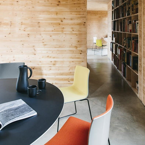 Catifa 46 0278 Chair Unicoloured Skids Chrome