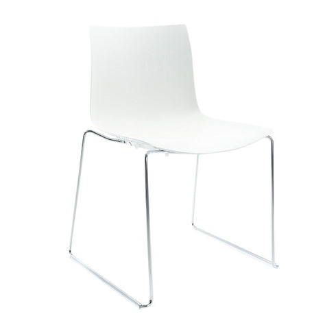 Catifa 46 0278 Chair Unicoloured Skids Chrome