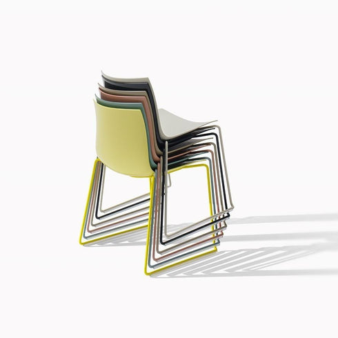 Catifa 46 0278 Chair Unicoloured Skids Chrome