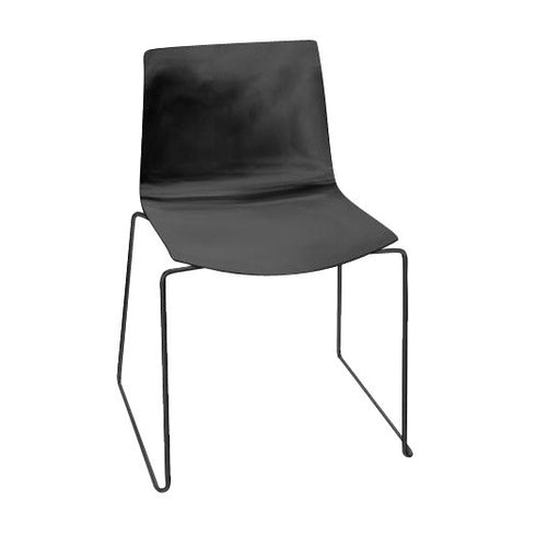 Catifa 46 0278 Chair Unicoloured Skids Black