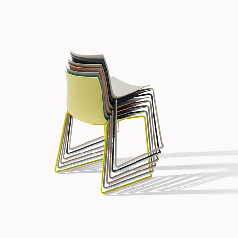 Catifa 46 0278 Chair Unicoloured Skids Black