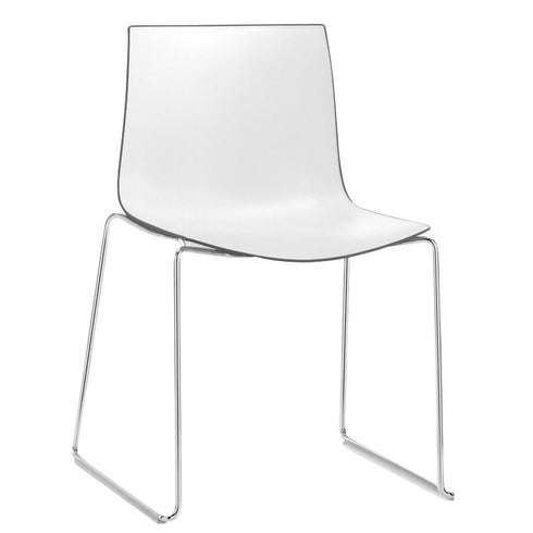Catifa 46 0278 Chair Bicoloured Skids Chrome