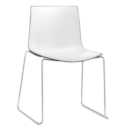 Catifa 46 0278 Chair Bicoloured Skids Chrome