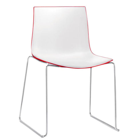 Catifa 46 0278 Chair Bicoloured Skids Chrome