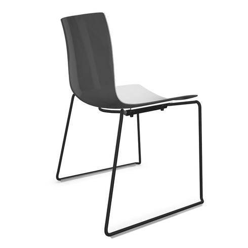 Catifa 46 0278 Chair Bicoloured Skids Black