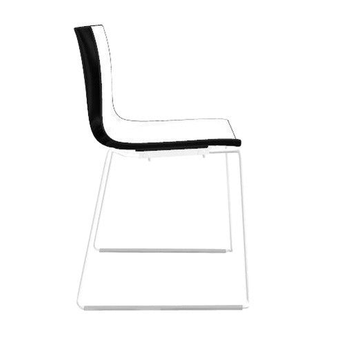 Catifa 46 0278 Chair Bicoloured Skids White