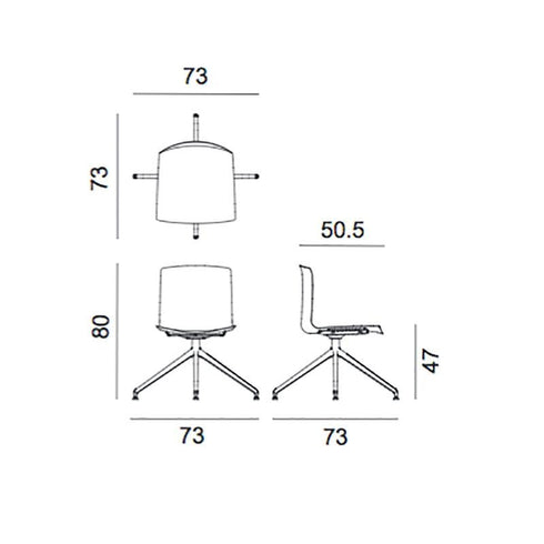 Catifa 46 0370 Swivel Chair